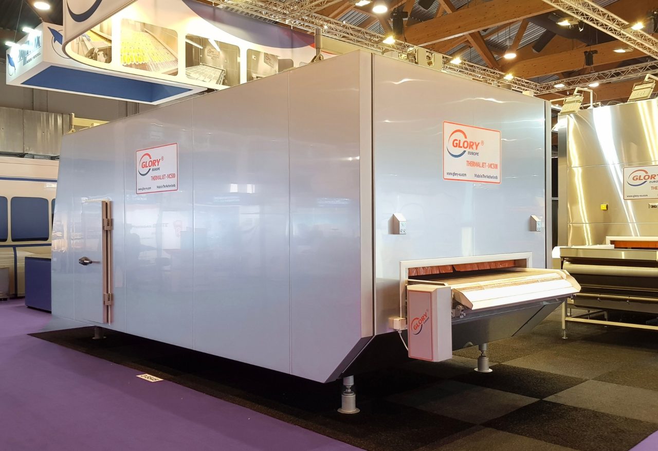 GLORY cooking and steaming line linked to an IQF freezer