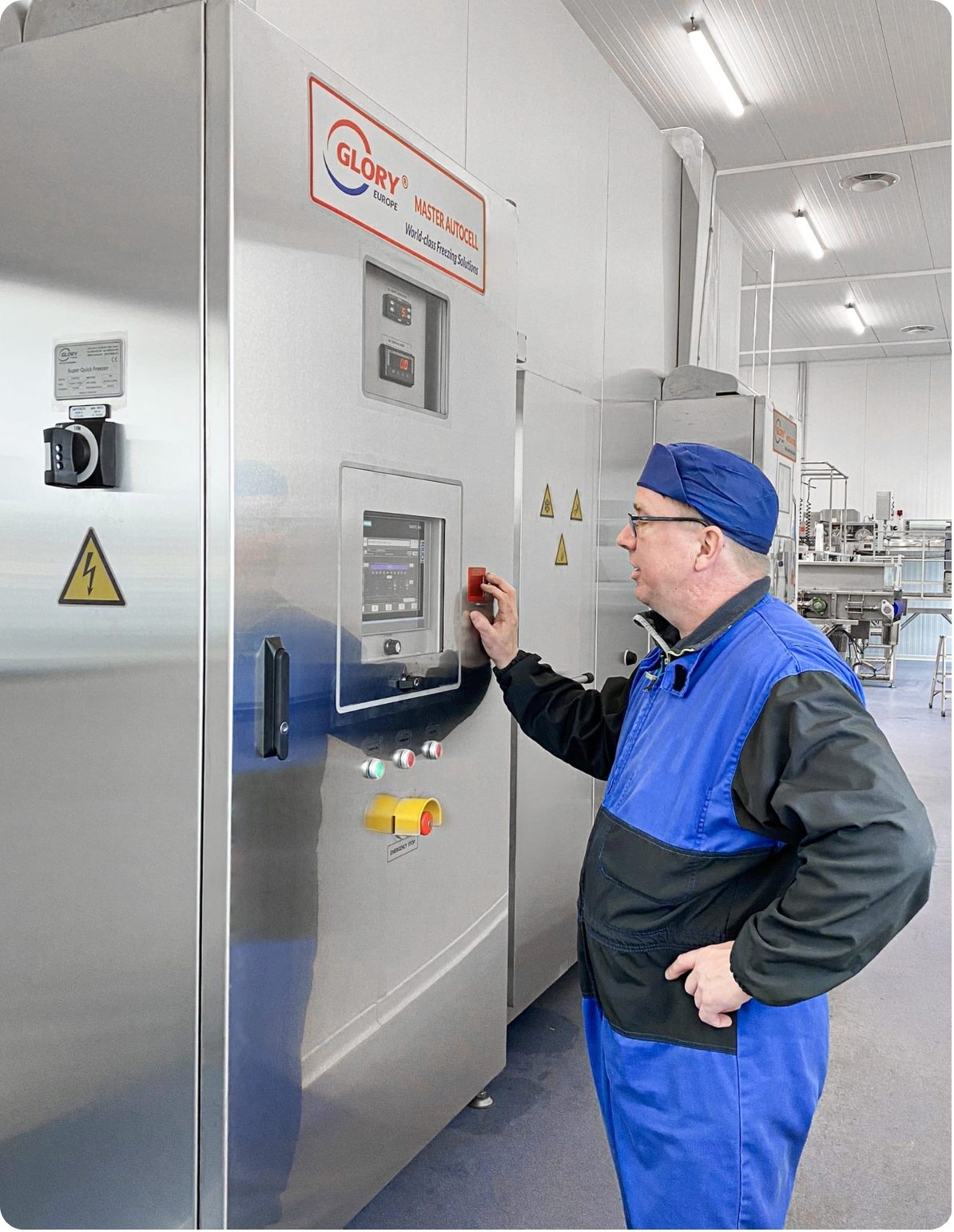 GLORY Thermal Jet MC500 compact IQF freezer