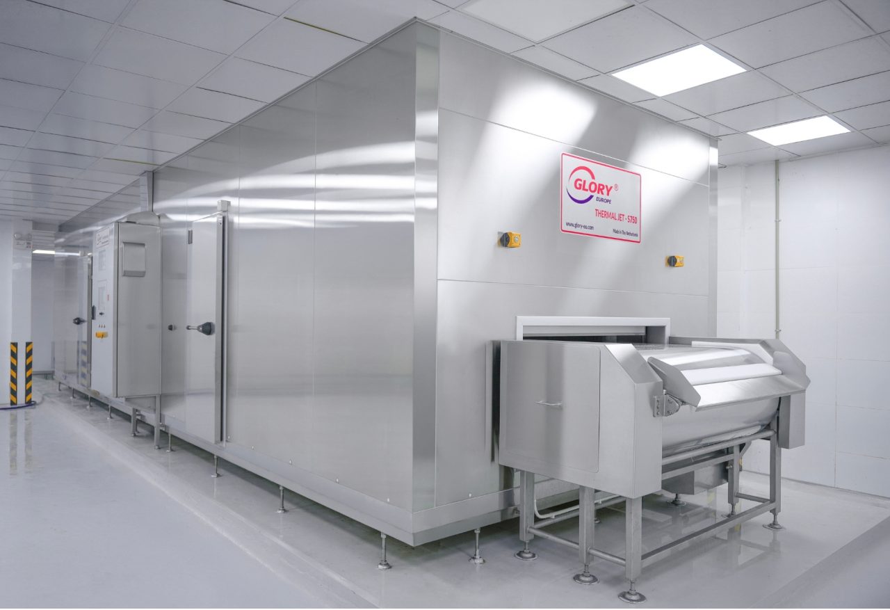 GLORY Thermal Jet S750 steel belt IQF freezer freezing fish fillets