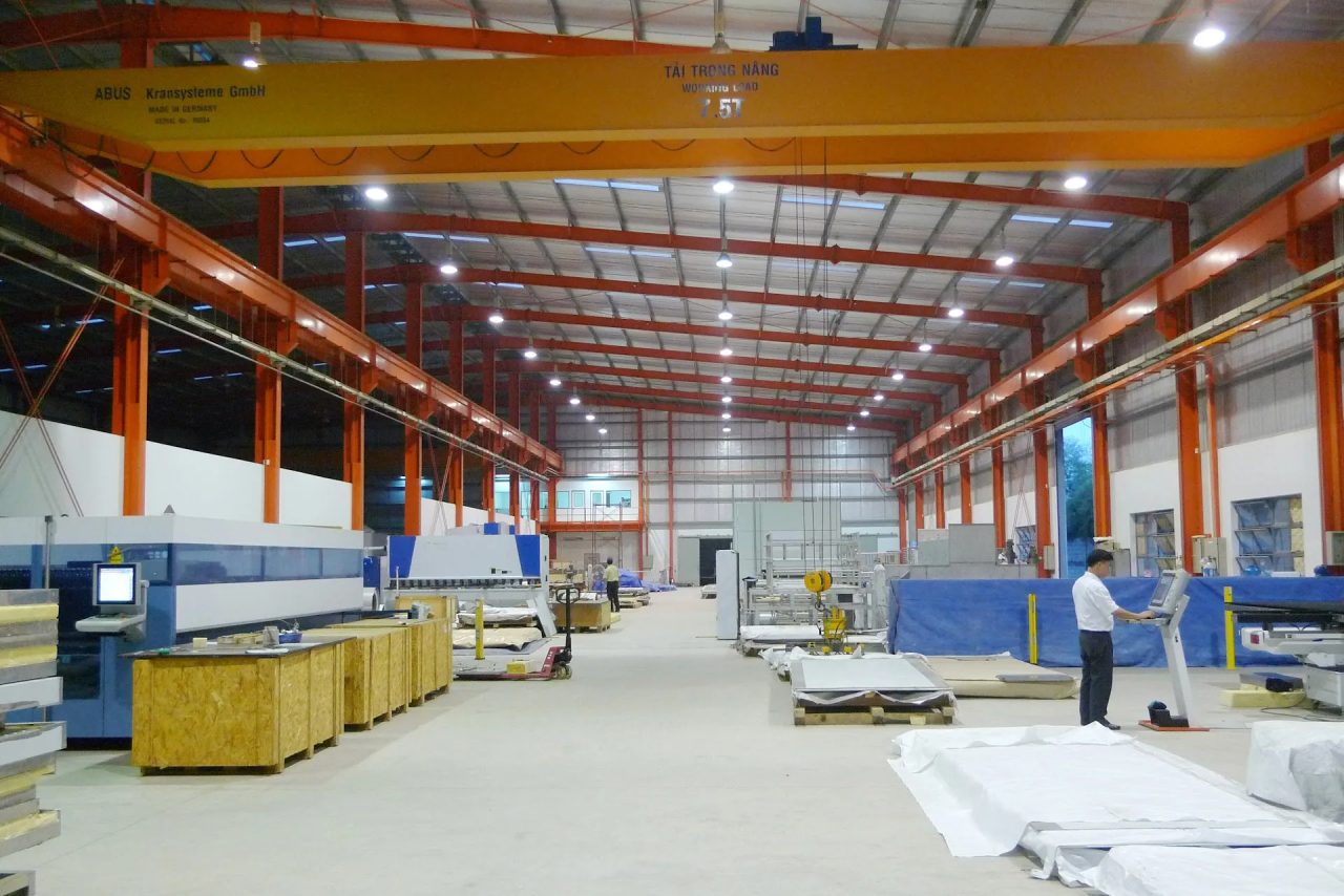 GLORY Vietnam freezer manufacturing hall in Ho Chi Minh City