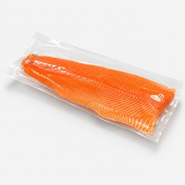 Packed salmon loin